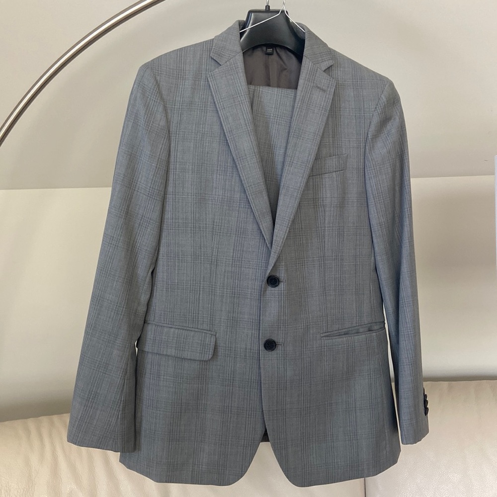 Banana Republic Gray Two-Piece Suit